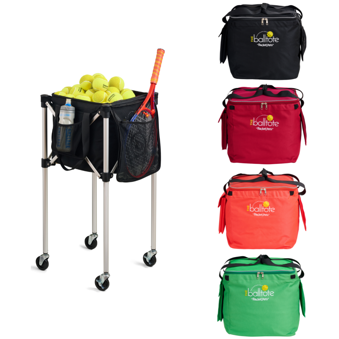 Ball Tote - Orange Replacement Bag for Tennis and Pickleball Pro Teaching Cart